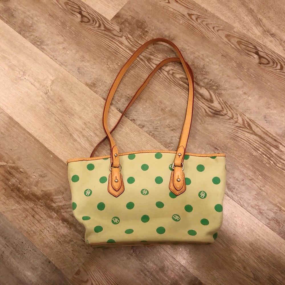 Dooney & Bourke Green Polka Dot Purse